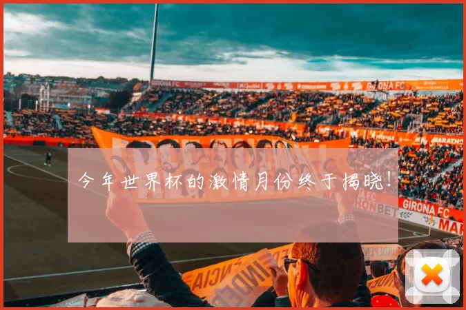 今年世界杯的激情月份终于揭晓!