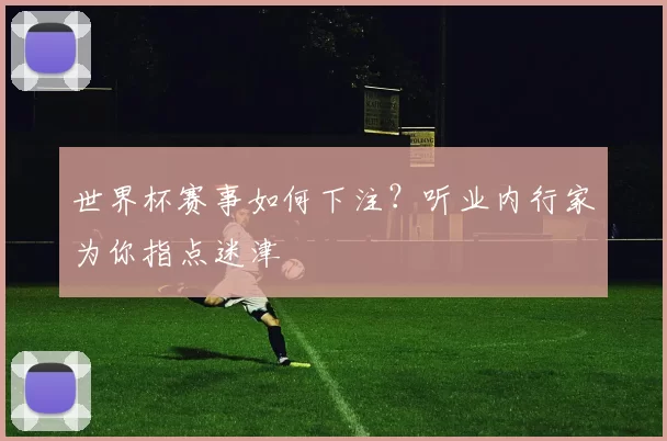 世界杯赛事如何下注？听业内行家为你指点迷津
